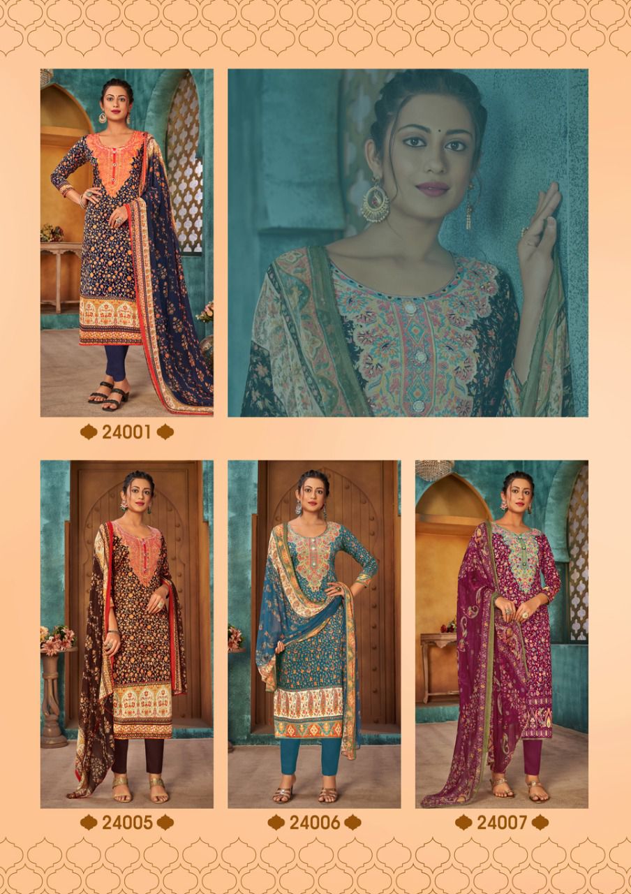 Roli Moli Zaara 4 Winter Casual Wear Designer Printed Pashmina Dress Collection